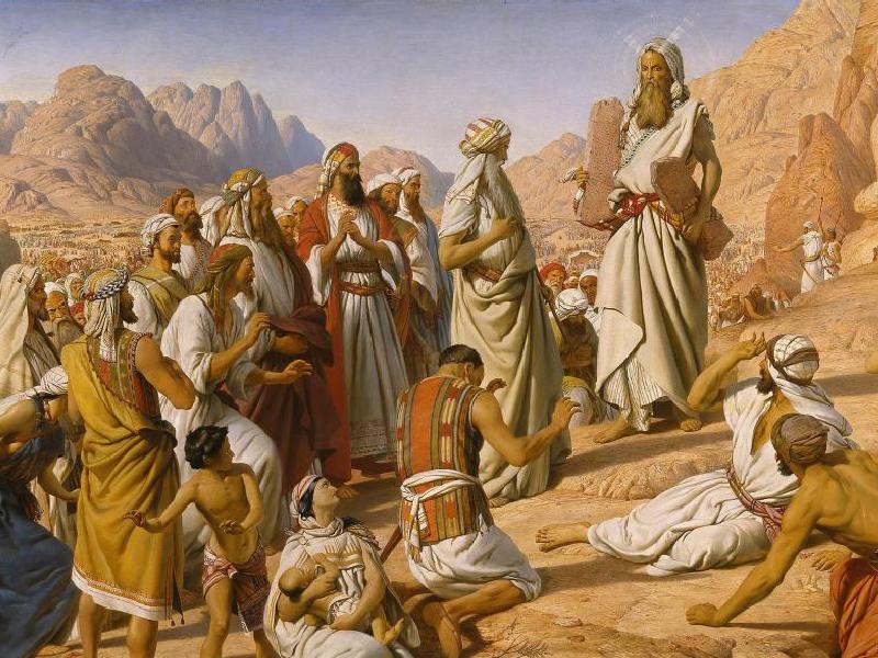 Моисей принял десять заповедей